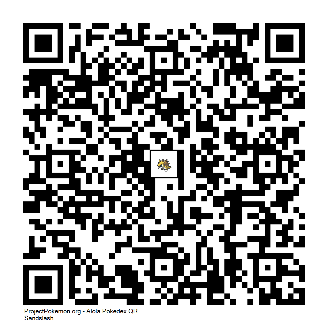 Cdigo QR de Sandslash